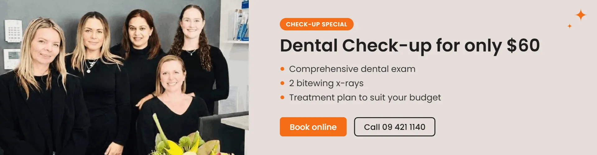 Dental check-up for only $60 at Dazzle Family Dental, Silverdale – comprehensive exam, 2 bitewing x-rays and a treatment plan